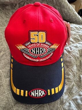 50 Years of Power Red & Navy Cap